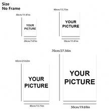1 pieza, Foto personalizada, Marco de madera y plexiglás pulido, es muy adecuado para la decoración del hogar de Halloween, póster artístico de lienzo con impresión personalizada, perfecto para familias, parejas, recuerdos de mascotas, el regalo perfecto para conmemorar Halloween