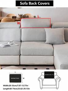 1 件弹力沙发套，防滑全覆盖沙发座套，适合所有季节，布艺加厚沙发套，可机洗，防尘，宠物友好，装饰性沙发保护套，可调节，适用于转角沙发、卧室、办公室、客厅、L 型沙发和 1/2/3/4 座 - 淺灰色 - 查看 19