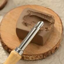 陶瓷和陶器雕刻工具套装 - 金属雕刻和雕刻工具，适用于粘土造型、打孔和雕塑工作，免费工艺配件