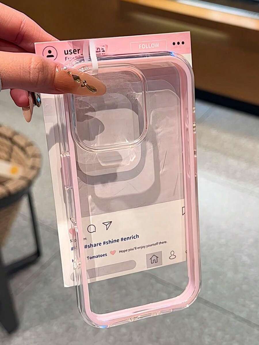 Funda de teléfono de material de alta gama con diseño de moda, con material duro de 3 en 1, marcos de unicolor, diseño personalizado y creativo mate rosa con cobertura total transparente a prueba de golpes, apta para 14, 14 Pro, 14 Pro Max, 13, 13 Pro, 13 Pro Max, 11, 11 Pro Max, 12, 12 Pro, 12 Pro Max, XR, XS, 7/8, 15, 15 Pro, 15 Pro Max, 16, 16 Pro, 16 Pro Max - Rosa - Ver 1