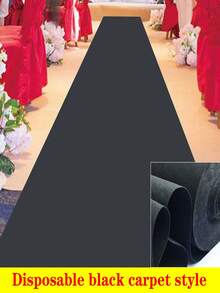 1pc Disposable Aisle Carpet 78.74in/196.85in/393.7in, Navy Blue, Light Blue, Red, Black And White Aisle Carpet, Floor Mat, Event Party, Wedding Opening Ceremony, Celebration Aisle Carpet, Welcome Mat For Stage Full Coverage, Outdoor Commercial Carpet, Fashion Show Runway Carpet - Non-Slip Runway Carpet, Event/Wedding/Photography Use - Multicolor - View 12