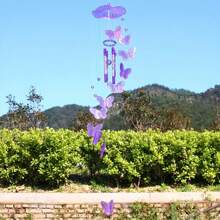 1pc Beautiful Hanging Butterfly Bell Wind Chime - For Outdoor Decorations! - Multicolor - View 1