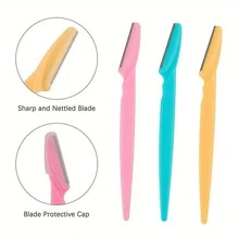 25pcs Stainless Steel Eyebrow Tweezers, Razors, Long Handle Scissors, Eyebrow Tweezers, Beauty Tools For Eyebrow Shaping, Exfoliation, Bikini Area Care, Precision Exfoliation Tools (Random Color), Suitable For Halloween, Christmas - Multicolor - View 6