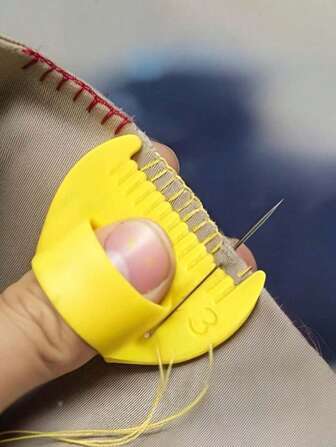 2 pièces Outils de couture à main - Verrouillage de couture en plastique et outils de tissage, convenant aux débutants et aux personnes âgées, espacement de 4 mm et 3 mm, idéal pour les projets de couture DIY, accessoires de couture | Design ergonomique | Surface lisse