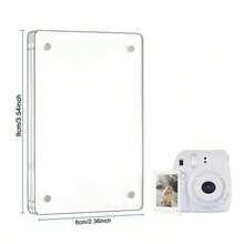 5/10 khung ảnh nam châm tủ lạnh Acrylic, khung ảnh mini trong suốt để chụp ảnh lấy liền, khung từ tính để trưng bày tủ lạnh - Nhiều màu - Xem 19