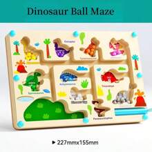 Magnetic Maze Rolling Ball Toy, Focus Training Toy For 3-6 Years Old Kids, Attention Exercises, Children Intelligence Developing Game