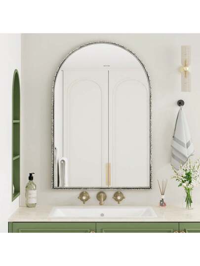 Wand Spiegel Hanging, Arched Shape Various Rooms Solid Metal Frame view 8