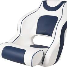 Huisuilinss Pontoon Captains Bucket Boat Seat,Captain Bucket Seat, Boat Seat, Boat Cabin Seating,Pontoon Boat Seats,Boat Captains Chairs,Fishing Seats For Boats,Ergonomic Design Captain Seat - Blue - View 1