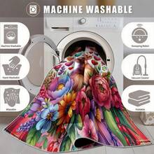 1pc Personalized High Definition Digital Printed Carpet With Calf Pattern, Suitable For Living Room, Bedroom, Outdoor - Multicolor - View 6