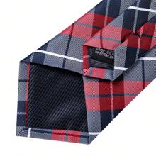 1pc Men's 3pcs Tie Gift Set – 3D Textured Solid Color Necktie + Scarf + Cufflinks, Wrinkle-Free Polyester, Formal Wedding Business Accessory, Stylish Gift For Dad/Boyfriend/Groom