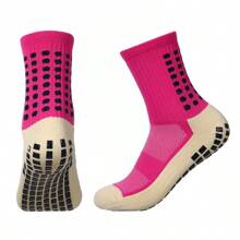 Calcetines antideslizantes de fútbol para hombres y mujeres, calcetines deportivos transpirables con silicona en la suela para fútbol, deportes al aire libre, carrera y ciclismo