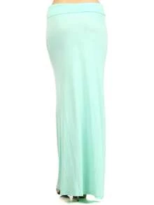 Chic Comfortable High Waisted Maxi Skirt Flowing A Line Design For Everyday Elegance - Nước - Xem 3