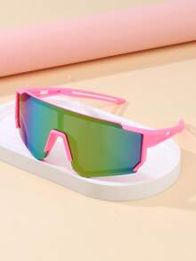 1 件儿童时尚眼镜，男女通用骑行、滑雪、登山经典多功能护目镜，适合旅行户外运动 - 彩色 - 查看 3