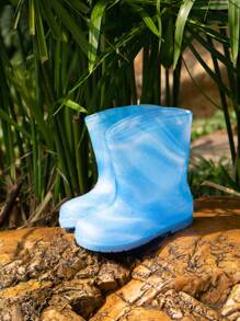 1 Pair Kids Waterproof Rain Boots, Soft & Comfortable All-Season Outdoor Casual Shoes