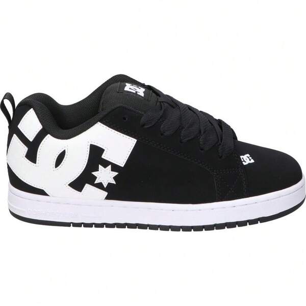 DC Shoes DC SHOES | Zapatillas Anchas DC Shoes Court Graffik para Hombre – Zapatillas Casual en Color Negro con Detalles en Blanco – Sneakers con Cordones – Estilo Casual – Urbano – Cómodas y Versátiles – Modelo 300529-001 - ✅ Entrega 24/72h a España (península)