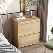 ECACAD Modern Nightstand End Table With 2 Drawers Side Table For Bedroom Living Room - Màu gỗ - Xem 9