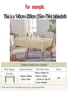 1 pieza Mantel portátil para comedor/hogar con diseño de remolino, elegante, repelente al agua y a prueba de salpicaduras, disponible en múltiples tamaños cuadrados para mesa de comedor - Beis - Ver 3