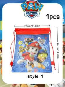 Paw Patrol 1pc Non-Woven Drawstring Backpack For Dog Patrol Party, The Best Holiday Gift For Good Friends, Party Atmosphere Decoration, Perfect Party Decoration, Home Decoration Ornaments, Perfect Room Decoration, Christmas Gifts, Valentine's Day, Ideal Friend Gifts Suitable For Birthday Celebrations, Commemorative Items Women's Souvenir,Cute Aesthetic, Valentine Day, Gifts, Decorations, Home Decor,Valentines Gifts