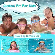 1 Piece Of Children's Anti-Fog HD Swimming Goggles, Waterproof And Anti-Fog HD Professional Diving Goggles Swimming Equipment - Silicone Earplugs Swimming Goggles, Suitable For 3-16 Years Old Children Swimming Diving Use