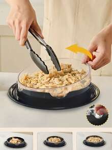 1pc Efficient Chicken Breast Shredder Tool Fast Chicken Breast Shredding Tool Handheld Meat Shredder Claws For Pulled Pork, Chicken Breast, Beef, BBQ, Tacos Kitchen Cooking Gadgets, Sandwiches, Salad, Cooking - Multicolor - View 5