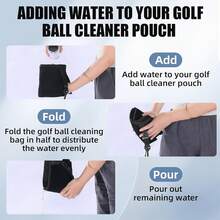هدية الجولف - منظف مضرب الجولف وحقيبة غسل الكرة، بطانة سطح مقاومة للماء، مشبك قابل للفصل، قابل للغسل في الغسالة، ينظف تجاويف المضرب، يجفف الخارج، غسالة كرة الجولف، اكسسوار حقيبة الجولف، يجمع بين فرشاة مضرب الجولف ومنظف التجاويف - متعدد الألوان - مشاهدة 7