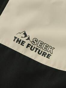 Balabala 男童防水户外夹克套装 2025 新款防风层 - 黑色 - 查看 5