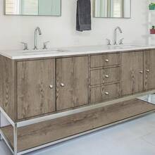 1 Roll Of Coffee Brown Wood Grain Texture Wallpaper Minimalist Peel And Stick Vinyl Contact Paper Handmade DIY Vintage Suitable For Home Decoration Living Room Kitchen Cabinets Dormitories Offices Sizes 17.7in/196.8mm/118.1mm/39.3in Wall Paper Wall Stickers Room Decor Wall Decor Bedroom Living Room Decor - Coffee Brown - View 7