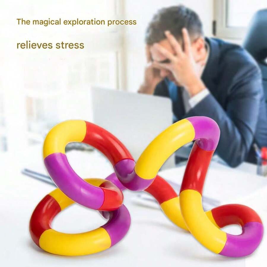 1 件烦躁玩具，适合儿童和成人的减压玩具，提高注意力和手指灵活性，放松和教育