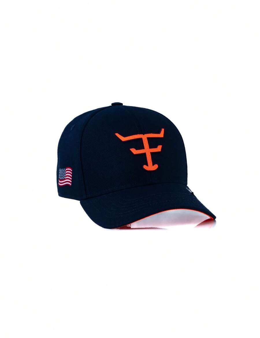 Texas Hat - New Texas - Tf672 - Navy Blue/ Neon Orange - Màu xanh hải quân - Xem 1