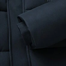 Men's Long Sleeve Padded Hooded Coat, Casual Daily Commute Wear, Winter