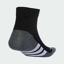 Adidas 3 双男女款 PRF T-CC QRT 中筒袜，优惠装 KA0001 - 黑色 - 查看 2