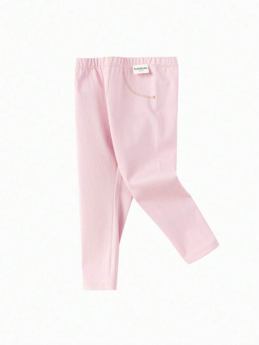 Balabala 2026 New Young Girl Elastic Comfortable Leggings - Pink - View 1