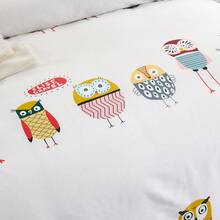 Printed Microfiber Bedding Set With Flat Sheet, Bedspread, And 1/2 Pillowcases, Available In Sizes 90*200 (Single), 135*200 (Double), 150*200 (Queen), And 180*200 (King). Suitable For Bedrooms, Student Residences, And Rented Apartments, It's Ideal For Students, Couples, And Families With Different Sleep Needs. - 小鳥 - 查看 5