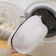 زجاجة واقية للأحذية من التشوه عند الغسيل، كيس غسيل للاستخدام في الغسالة، حجم كبير كيس شبكي عالمي للغطاء والحماية من الأتربة، قطعة واحدة