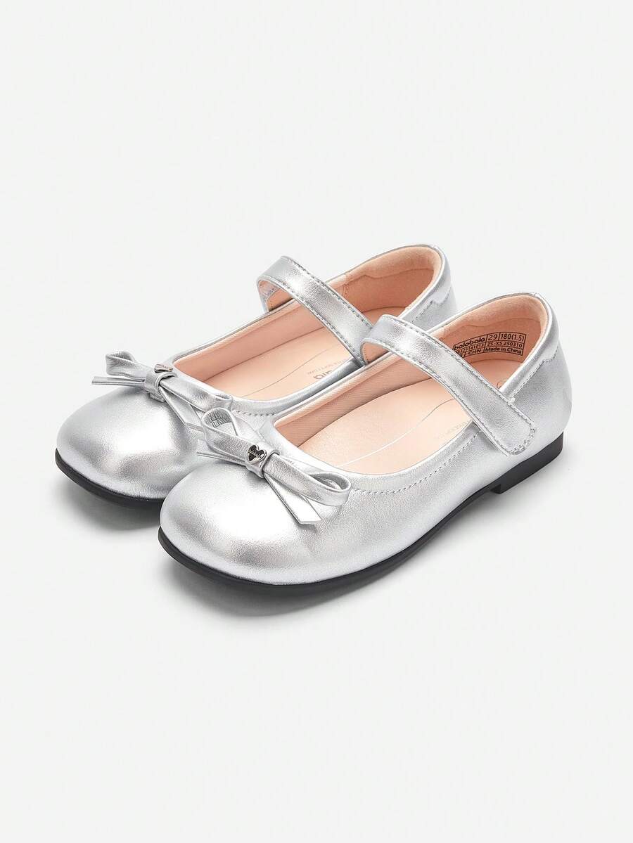 Balabala 新款女童芭蕾软底公主鞋 - 煙灰銀 - 查看 1