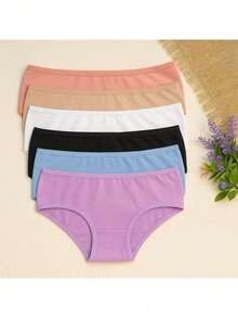 Kit 7 Cotton Panties For Girls, Juju Children's And Youth, 2 To 14 Years Old, Comfortable - Nhiều màu - Xem 3