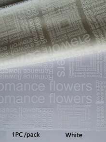 20 Stücke/Packung Transparentes mattiertes Geschenkpapier mit englischem Blumenmuster, Bouquet Geschenkverpackungspapier, Material für Blumenarrangements