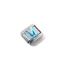 1/5/10/20/30/50pcs Random Mixed Letters Stainless Steel Detachable Modular Spring DIY Jewelry Components For Casual Bracelets For Men And Women