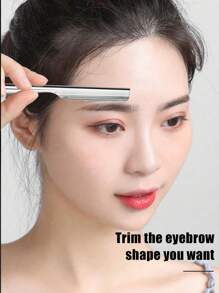 5/3/1pc Stainless Steel Eyebrow Razor With Protective Comb, Fine Blade, Perfect For Beginners, Makeup Tools