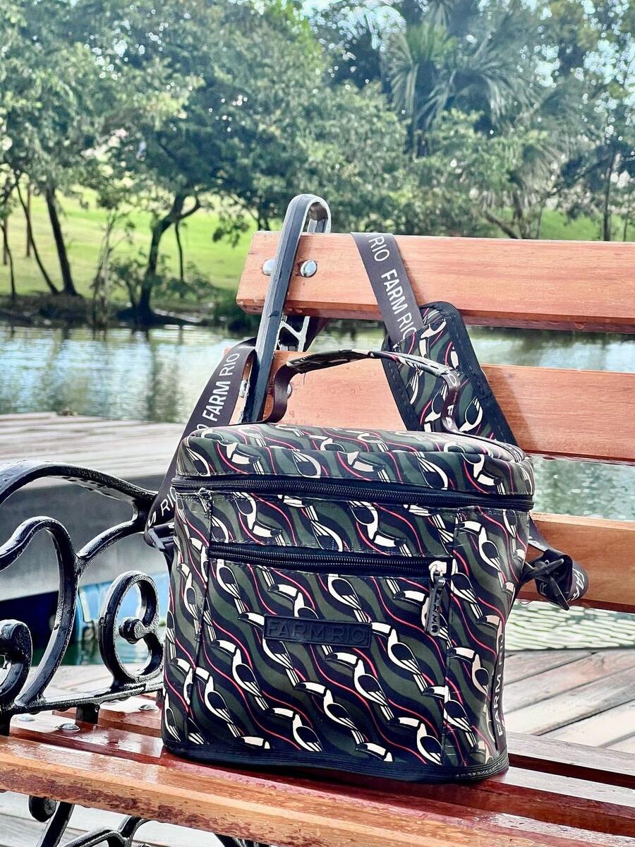 Summer Thermal Bag With Adjustable Crossbody Strap - 軍綠色 - 查看 1