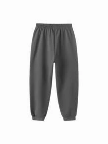 Balabala 2025 New Tween Boy Quick-Dry Casual Pants, Loose Fit Sports Style - Brown Gray - View 6