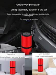 Nouveau mini purificateur d'air pour voiture, rafraîchisseur d'air aux ions négatifs, réduit les PM2,5/odeurs/formaldéhyde, convient pour la chambre, le bureau, le véhicule, le garage et la salle de bain