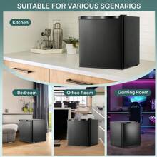 32LTable Top Mini Freezer Black Freestanding, Small Freezer With 7 Adjustable Temperature,Energy Efficient, 4 Star Freezing,Removable Wire Shelf For Bedrooms - UK Plug(220-240V) - View 7