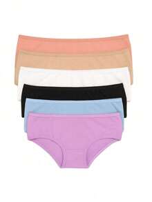 Kit 7 Cotton Panties For Girls, Juju Children's And Youth, 2 To 14 Years Old, Comfortable - Nhiều màu - Xem 7