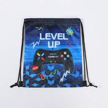 5pcs Sports Drawstring Bags, Football/Rugby/Basketball Styles, Water-Resistant Polyester Children Backpack - Multicolor - View 4