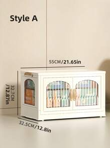 White Transparent Window Wardrobe Storage Cabinet Storage Shelf Coat Rack Shoe Rack Shoe Rack Bookcase Removable Removable Folding Multi-Functional Use Can Be Freely Combined For Living Room, Study, Bedroom, Dormitory, Holiday Gifts, Storage,Christmas Room Decor,Christmas Gift