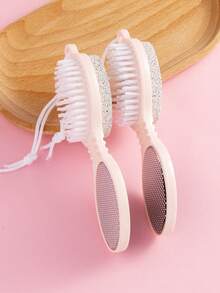 1/2pcs, (4 In 1) Pedicure Paddle Kit Tool With Pumice Stone For Feet, Foot Hand Toe Nail Cleaning Brush, Metal File And Emery Board, Manicure Foot Rasp Callus Remover Pedi Set - Multicolor - View 11