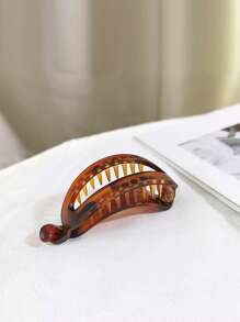 Matte Simple Banana Shape Hair Clips, French Acrylic Banana Hair Clips For Women - Non-Slip Strong Hold Flat Claw Clips For Thin Hair, Matte Finish Retro Minimalist Cute Hair Clips, Thin Hair Styling, Hair Tools, Beauty Accessories, Curly Hair Accessories, Women, Hair Stuff