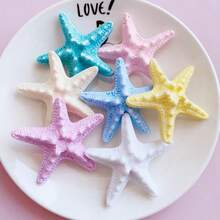 8 件/4 件什锦海洋系列海星、贝壳、海胆装饰、家居装饰、鱼缸装饰、礼物、DIY 手机壳/饰品/钥匙扣/发夹、各种手工工艺品用品，颜色随机 - 1件 - 查看 3
