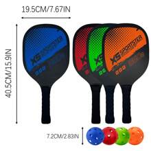 Thickened Pickleball Racket Set, 2 Rackets +4 Balls +1 Bag, Lightweight, Sturdy And Durable, With Comfortable And Anti-Slip Handles, Easy To Handle And Fun, Suitable For Both Indoor And Outdoor Sports, For Both Men And Women, Beginners To Practice And Outdoor Play. Thickened Pickleball Rackets, Essential Equipment For Pickleball Enthusiasts, A Perfect Gift For Relatives And Friends